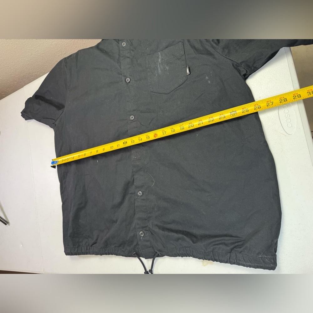 Nike Club Oxford Short-Sleeve Button-Up Shirt Black Men’s Sz XL - Picture 6 of 9